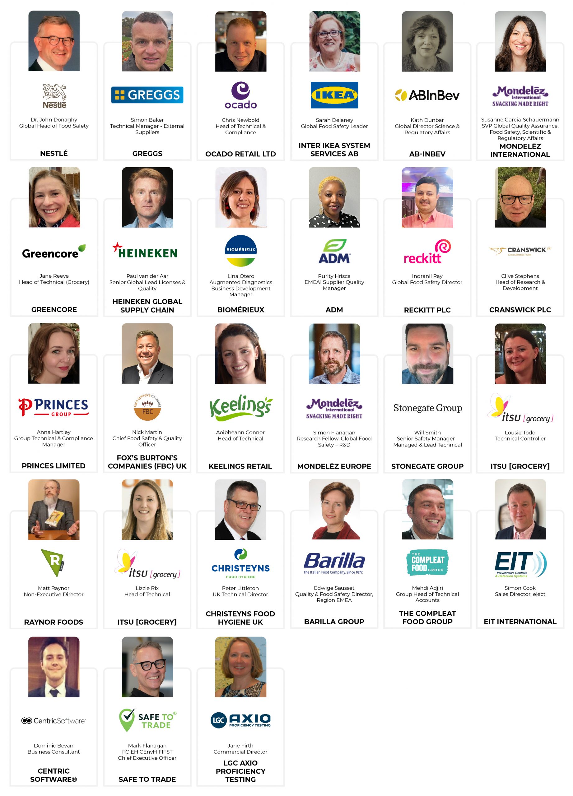 Conference speakers tile